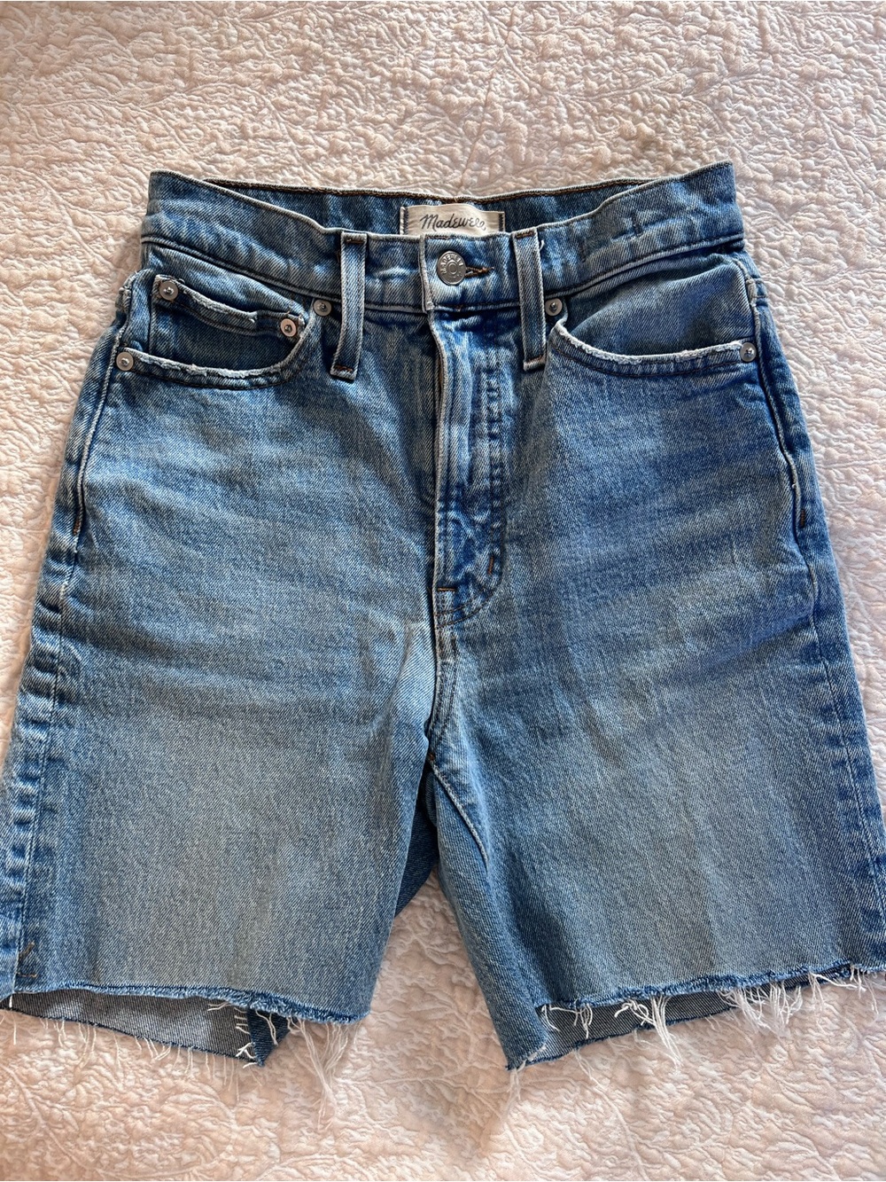 Madewell Light Blue Denim Cutoff Jean Shorts